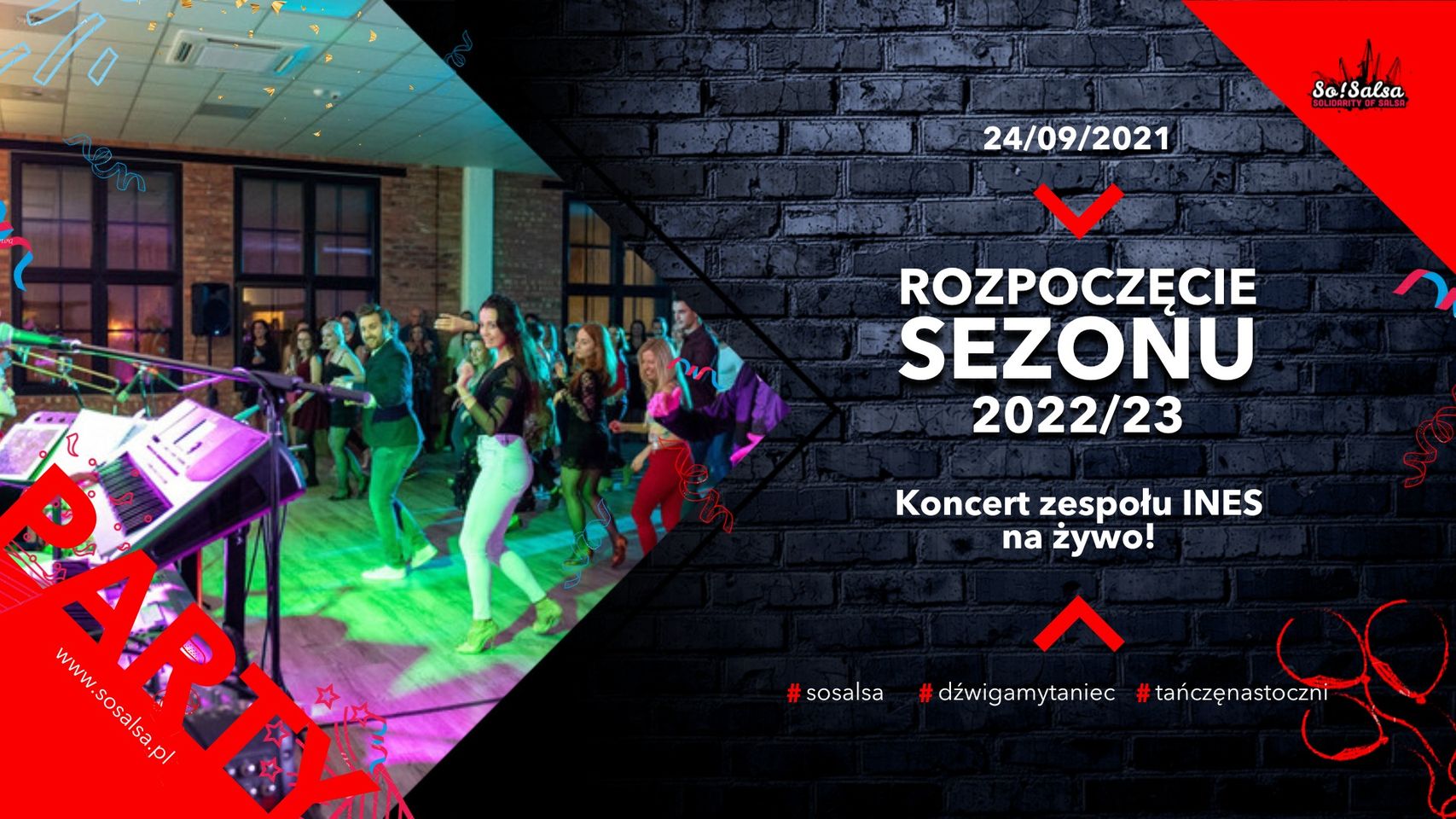 Otwarcie sezonu 2022/23 SoSalsa z koncertem Ines na żywo!